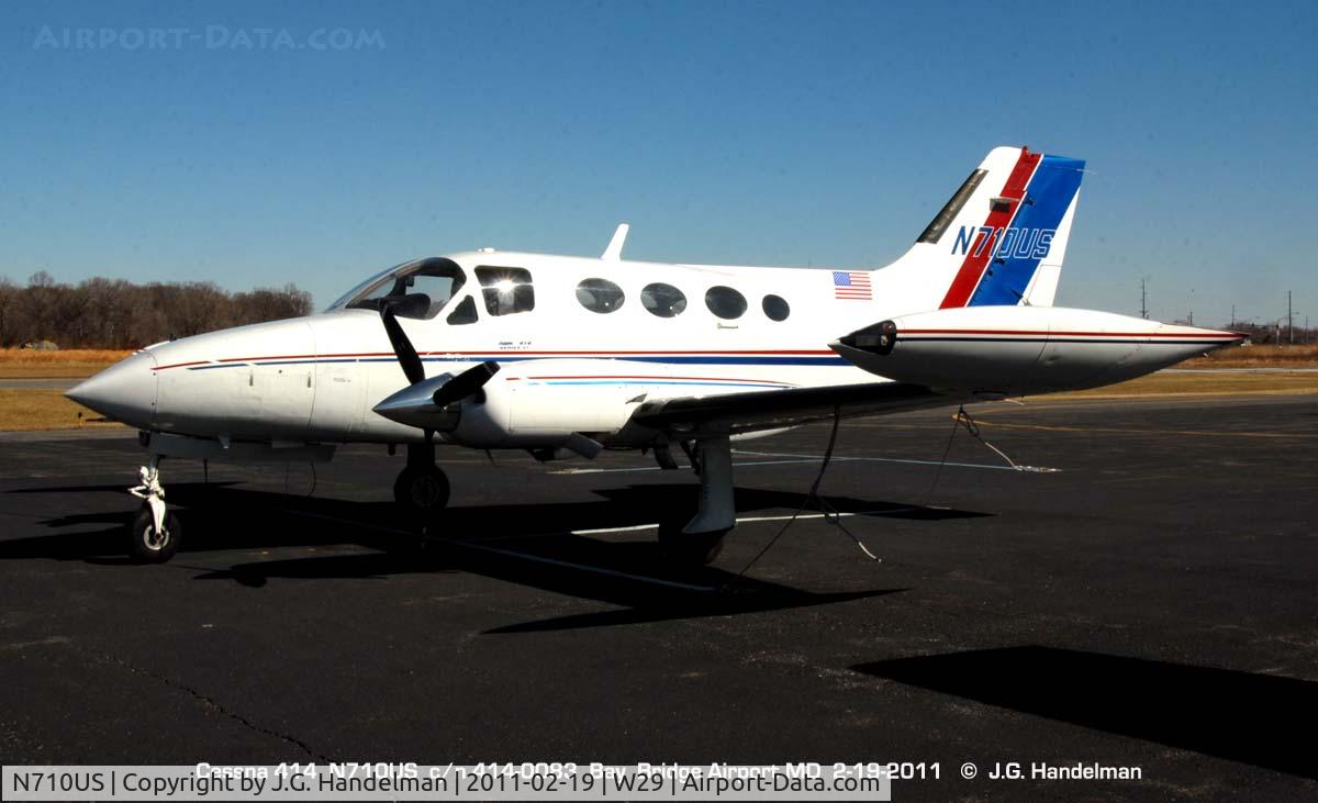 N710US, Cessna 414 Chancellor C/N 414-0083, at Bay  Bridge Airport MD
