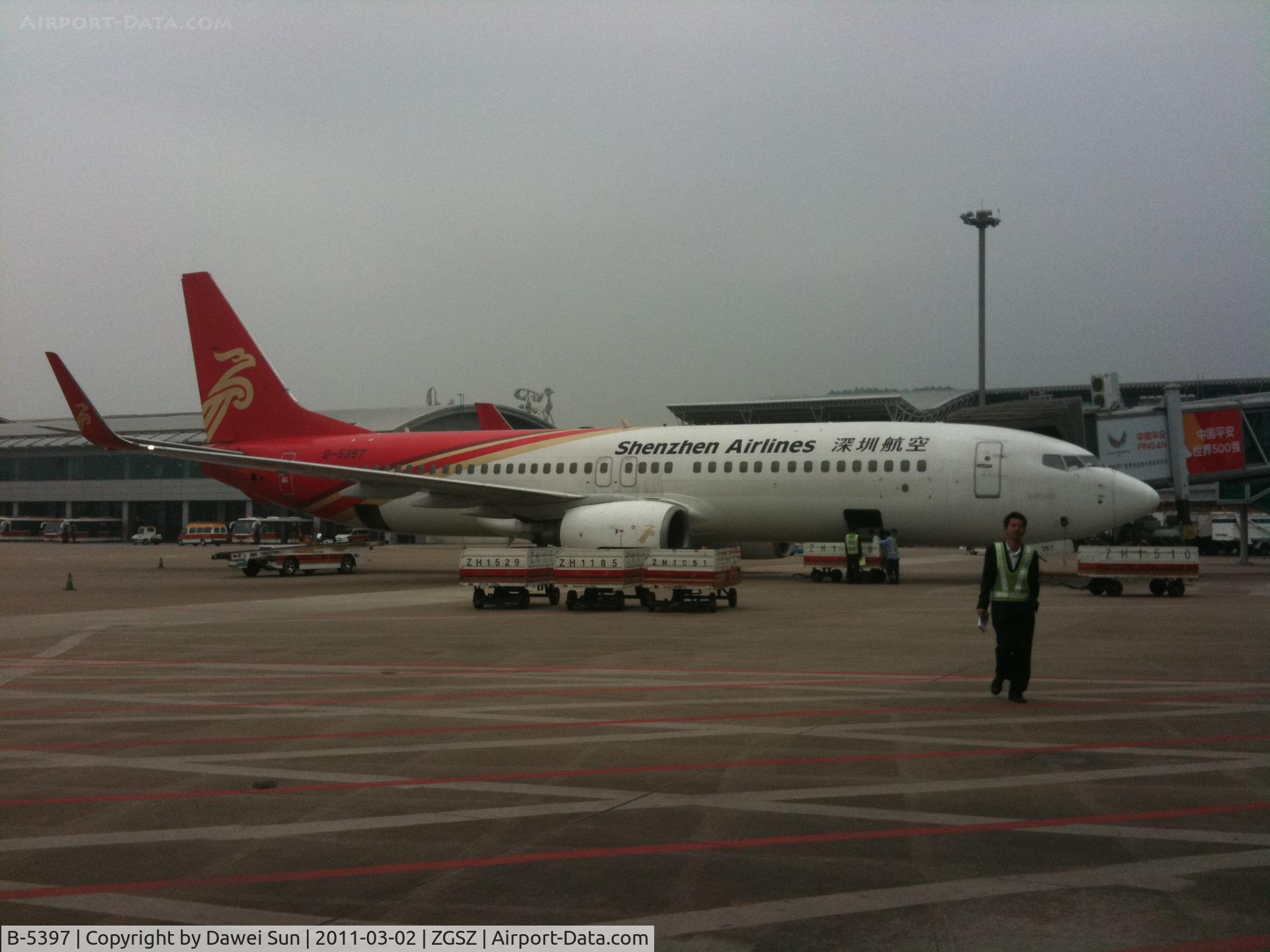 B-5397, 2008 Boeing 737-89L C/N 36489, shenzhenair