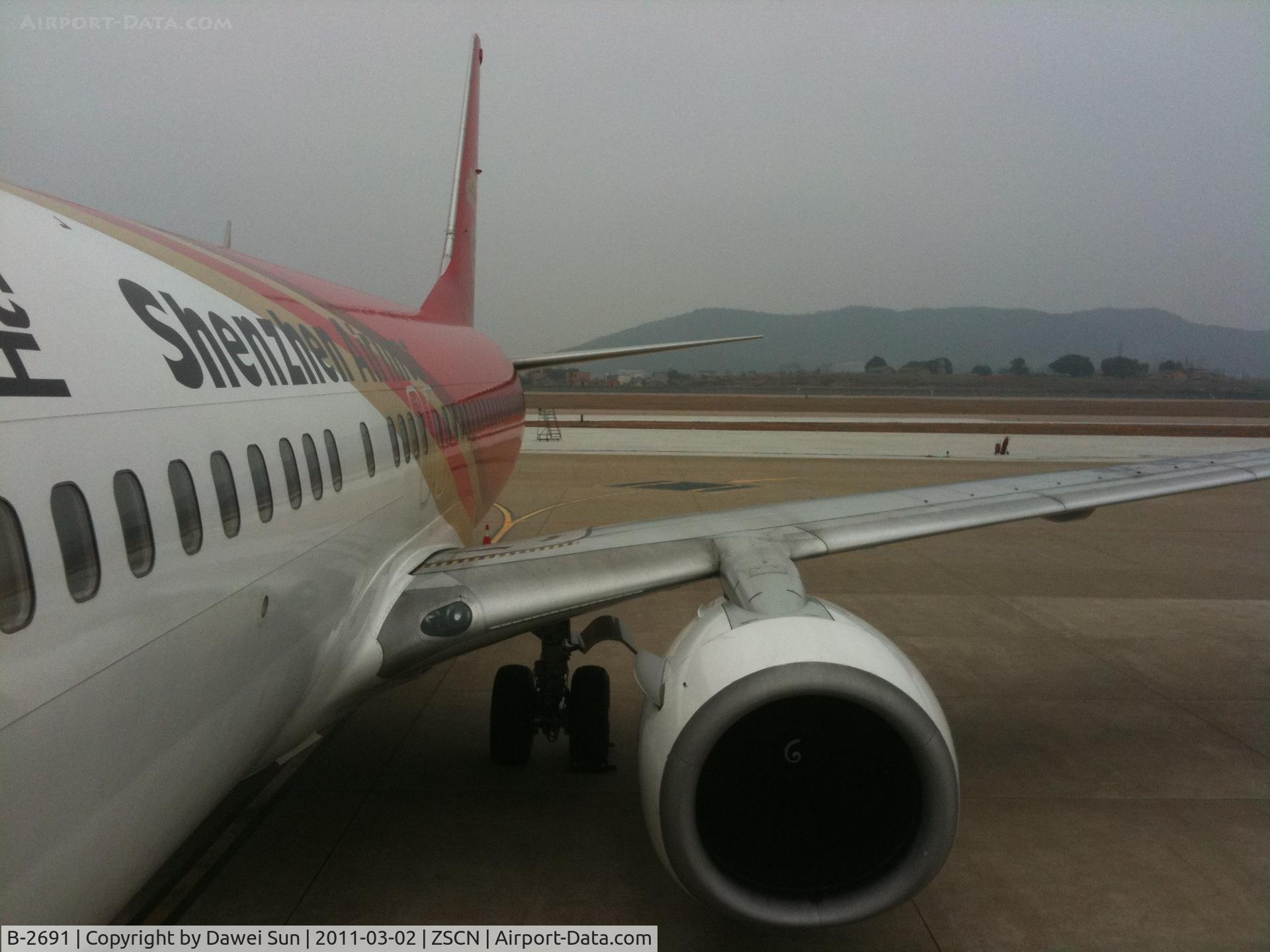 B-2691, 2001 Boeing 737-8Q8 C/N 30628, @ Nanchang