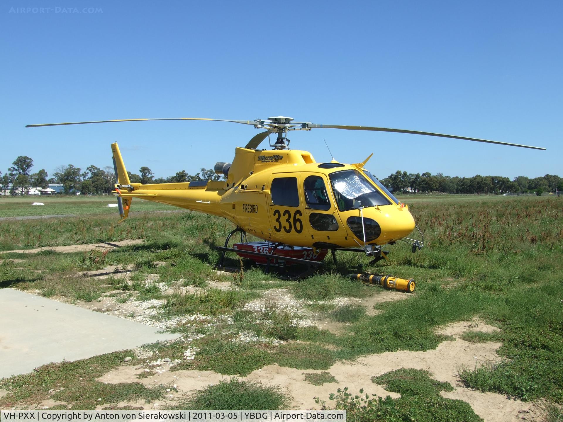 VH-PXX, 2010 Eurocopter AS-350B-3 Ecureuil Ecureuil C/N 4852, VH-PXX @ YBDG Eurocopter AS 350 B3 Ecureuil 