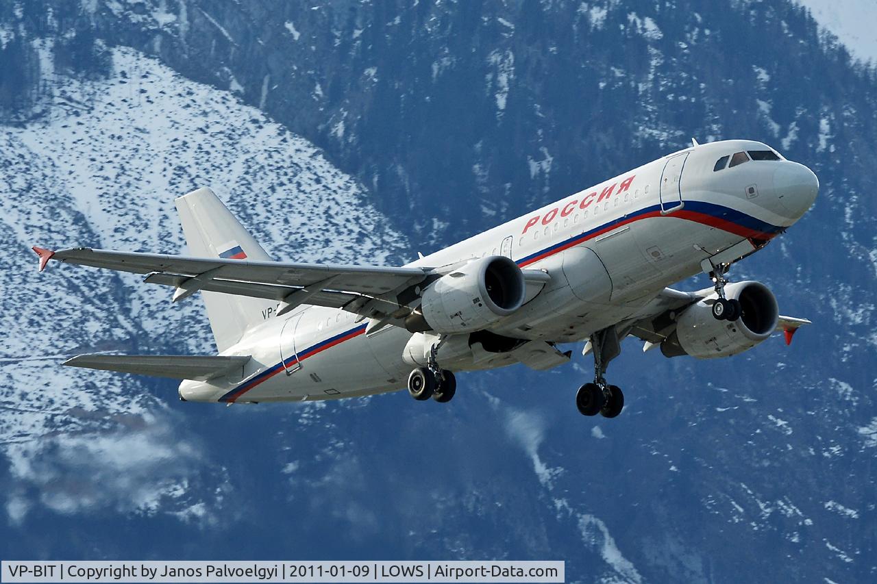 VP-BIT, 2002 Airbus A319-111 C/N 1761, Rossiya Russian Airlines Airbus A319-111 take off in LOWS/SZG