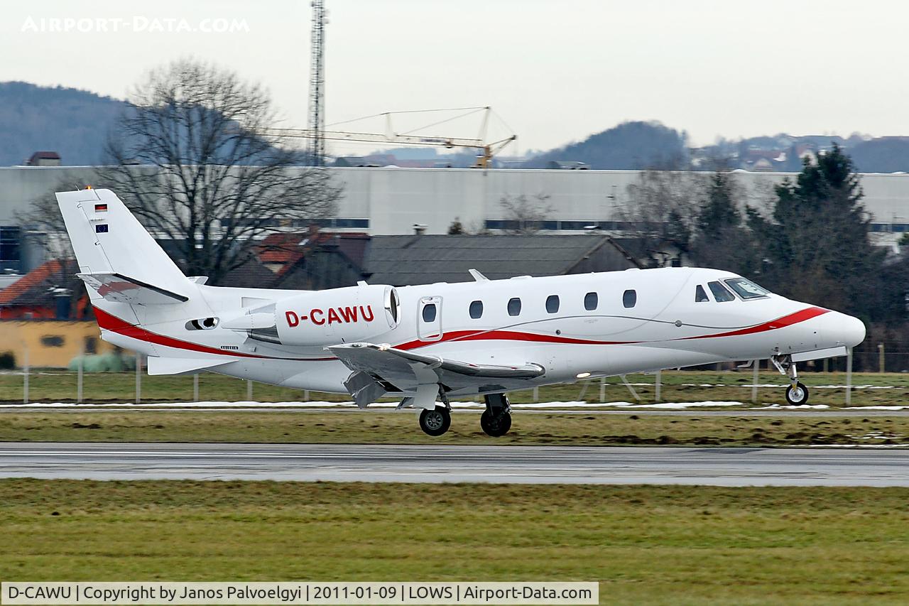 D-CAWU, 2008 Cessna 560XL Citation XLS C/N 560-5797, Cessna 560XL Citation XLS landing in LOWS/SZG