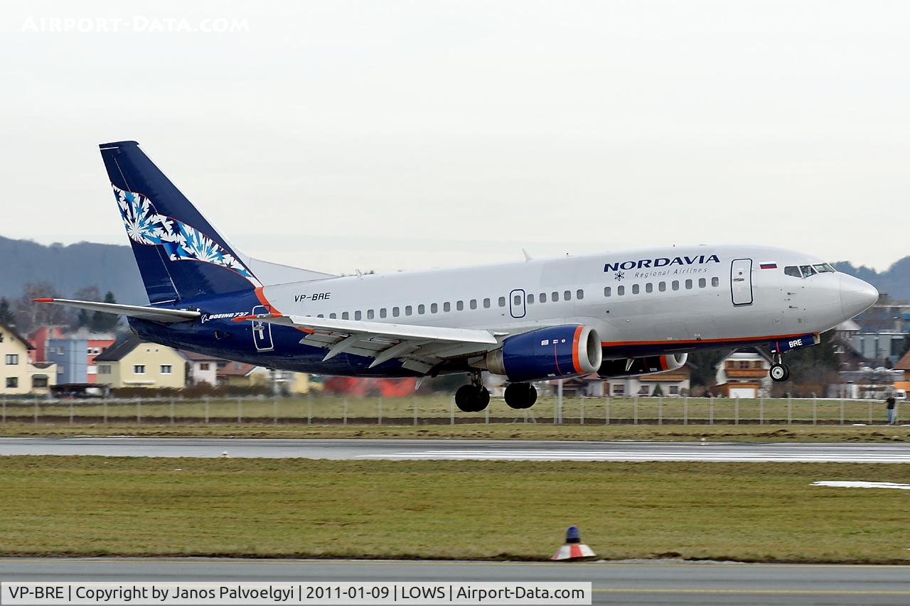 VP-BRE, 1992 Boeing 737-53C C/N 24827, Nordavia Regional Airlinea Boeing 737-53C landing in LOWS/SZG