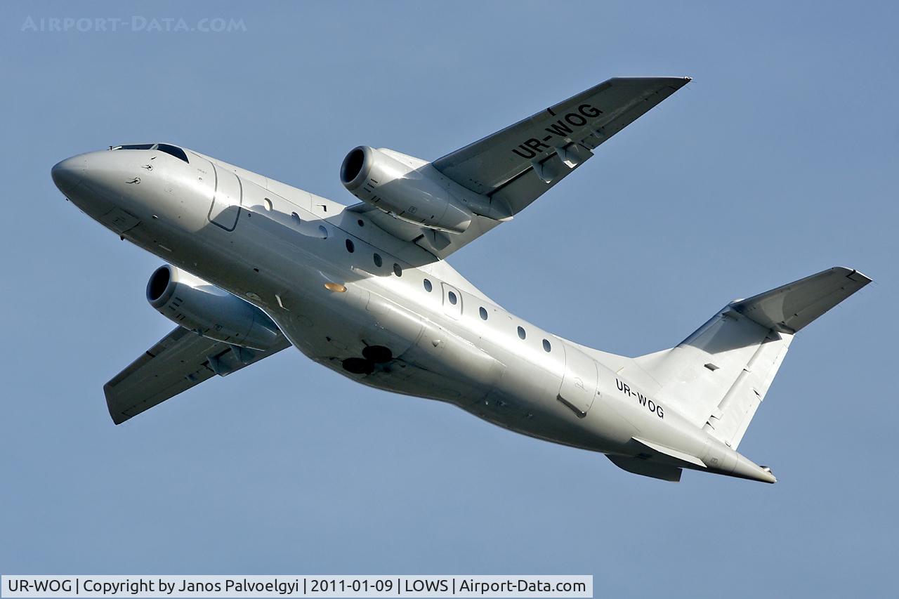 UR-WOG, 1999 Fairchild Dornier 328-300 328JET C/N 3118, Aerostar Dornier 328-300 328JET take off in LOWS/SZG