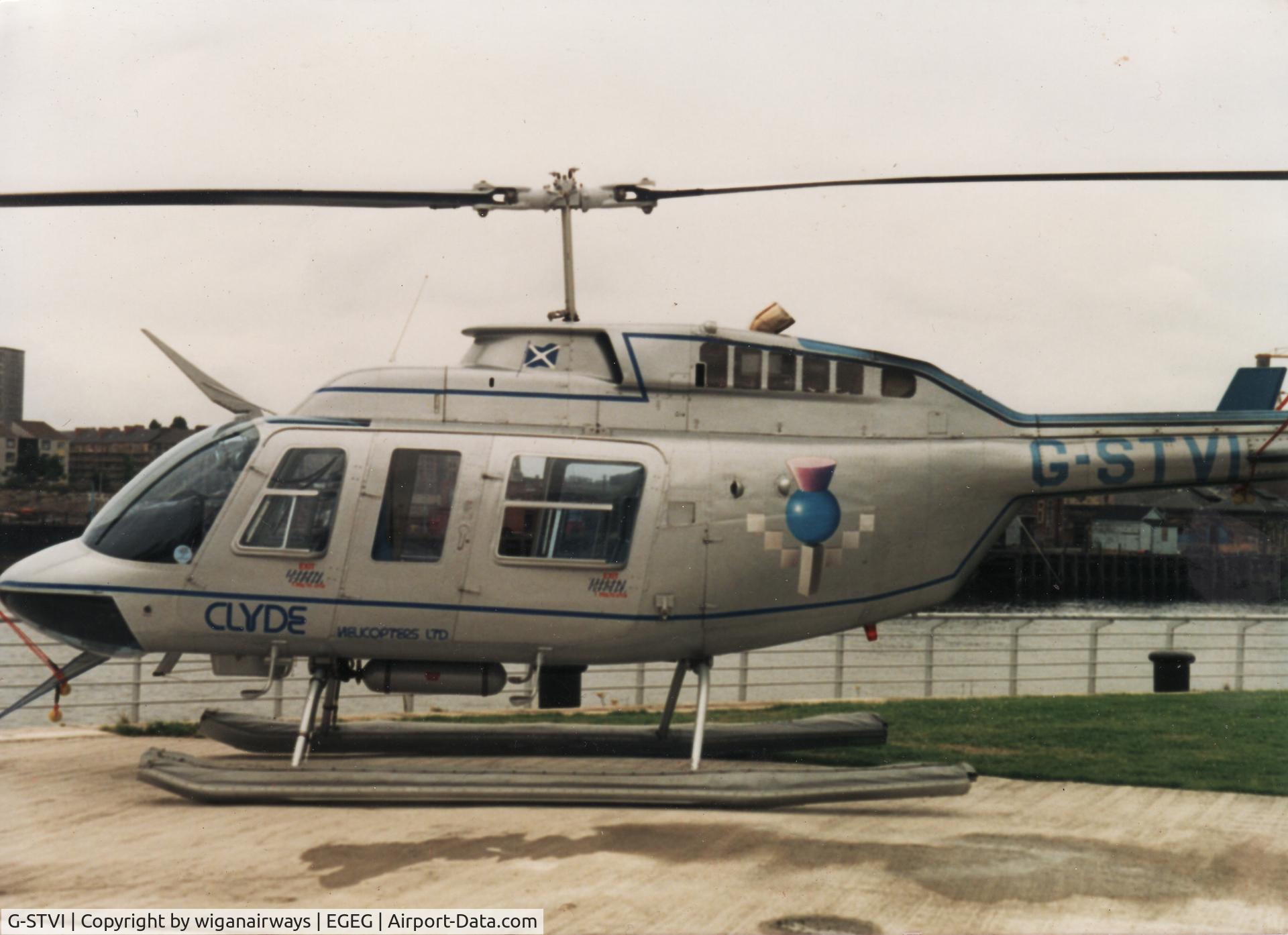 G-STVI, 1981 Bell 206L-1 LongRanger II C/N 45229, STV after Scottish Television, with Clyde