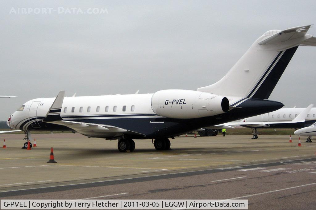 G-PVEL, 2009 Bombardier BD-700-1A10 Global Express C/N 9334, Ocean Sky's 2009 Bombardier BD-700 Global Express, c/n: 9334 at Luton