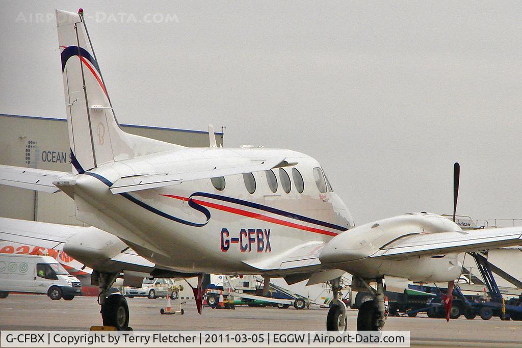 G-CFBX, 2008 Hawker Beechcraft C90GTI King Air King Air C/N LJ-1890, Beechcraft King Air C90GTI, c/n: LJ-1890 at Luton
