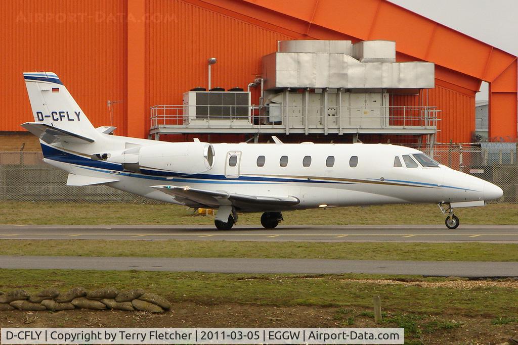 D-CFLY, 2009 Cessna 560 Citation XLS+ C/N 560-6014, Cessna 560, c/n: 560-0145 at Luton