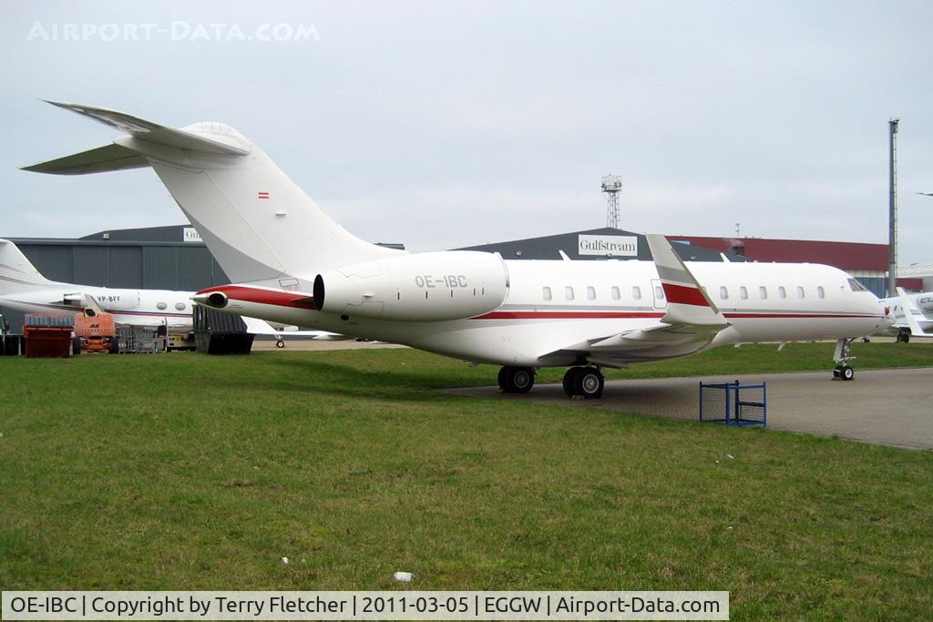 OE-IBC, 2007 Bombardier BD-700-1A11 Global 5000 C/N 9269, Austrian registered 2007 Bombardier BD-700-1A11 Global 5000, c/n: 9269 at Luton