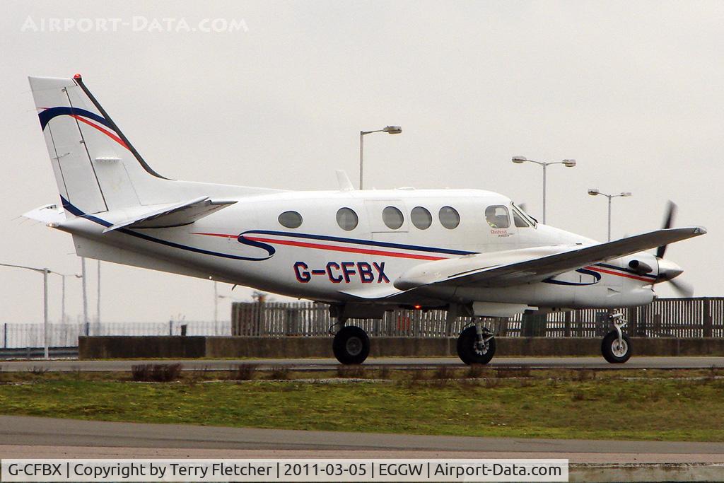 G-CFBX, 2008 Hawker Beechcraft C90GTI King Air King Air C/N LJ-1890, Beechcraft King Air C90GTI, c/n: LJ-1890 at Luton