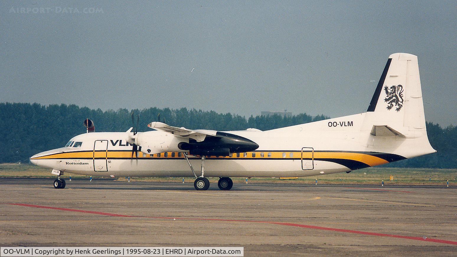 OO-VLM, 1988 Fokker 50 C/N 20135, VLM