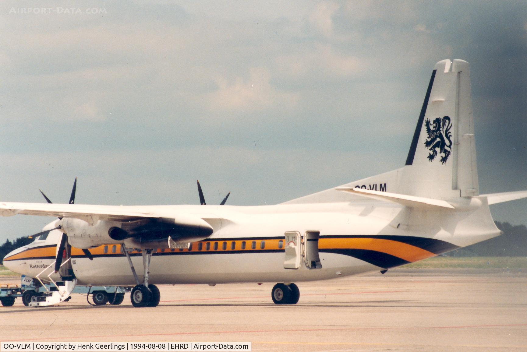 OO-VLM, 1988 Fokker 50 C/N 20135, VLM
