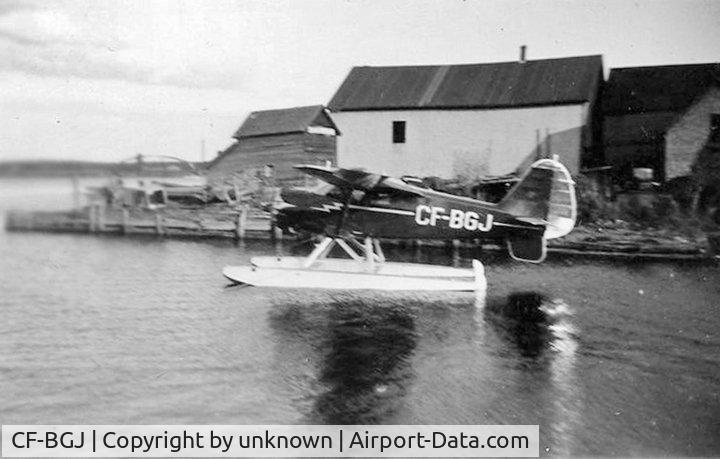 CF-BGJ, 1946 Aeronca 7AC Champion C/N 7AC 2219, Floating on the Miramichi River in New Brunswick.