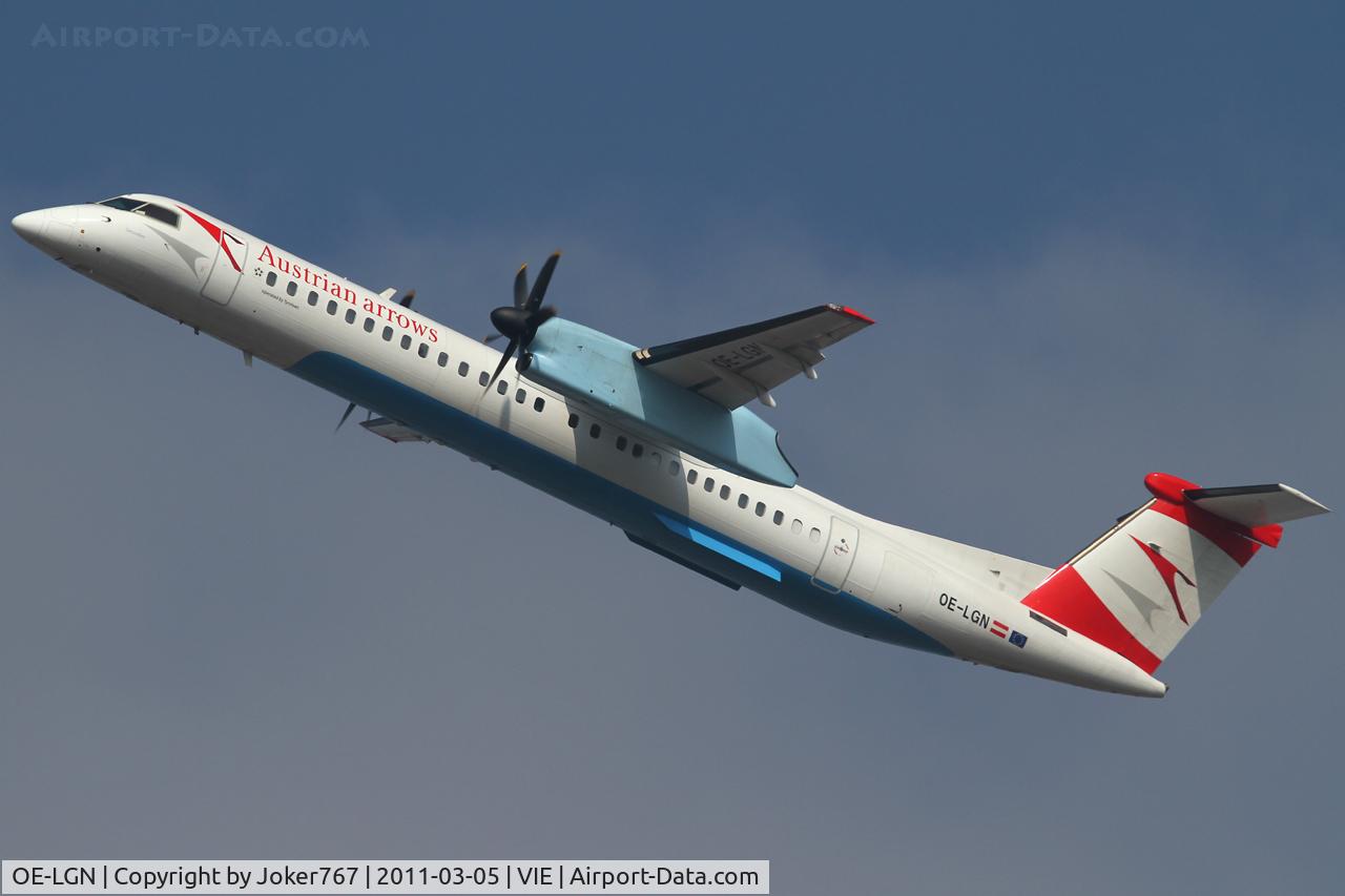OE-LGN, 2010 De Havilland Canada DHC-8-402Q Dash 8 C/N 4326, Austrian arrows