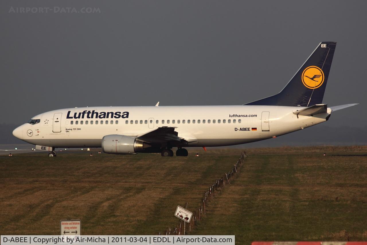 D-ABEE, 1991 Boeing 737-330 C/N 25216, Lufthansa, Name: Ulm