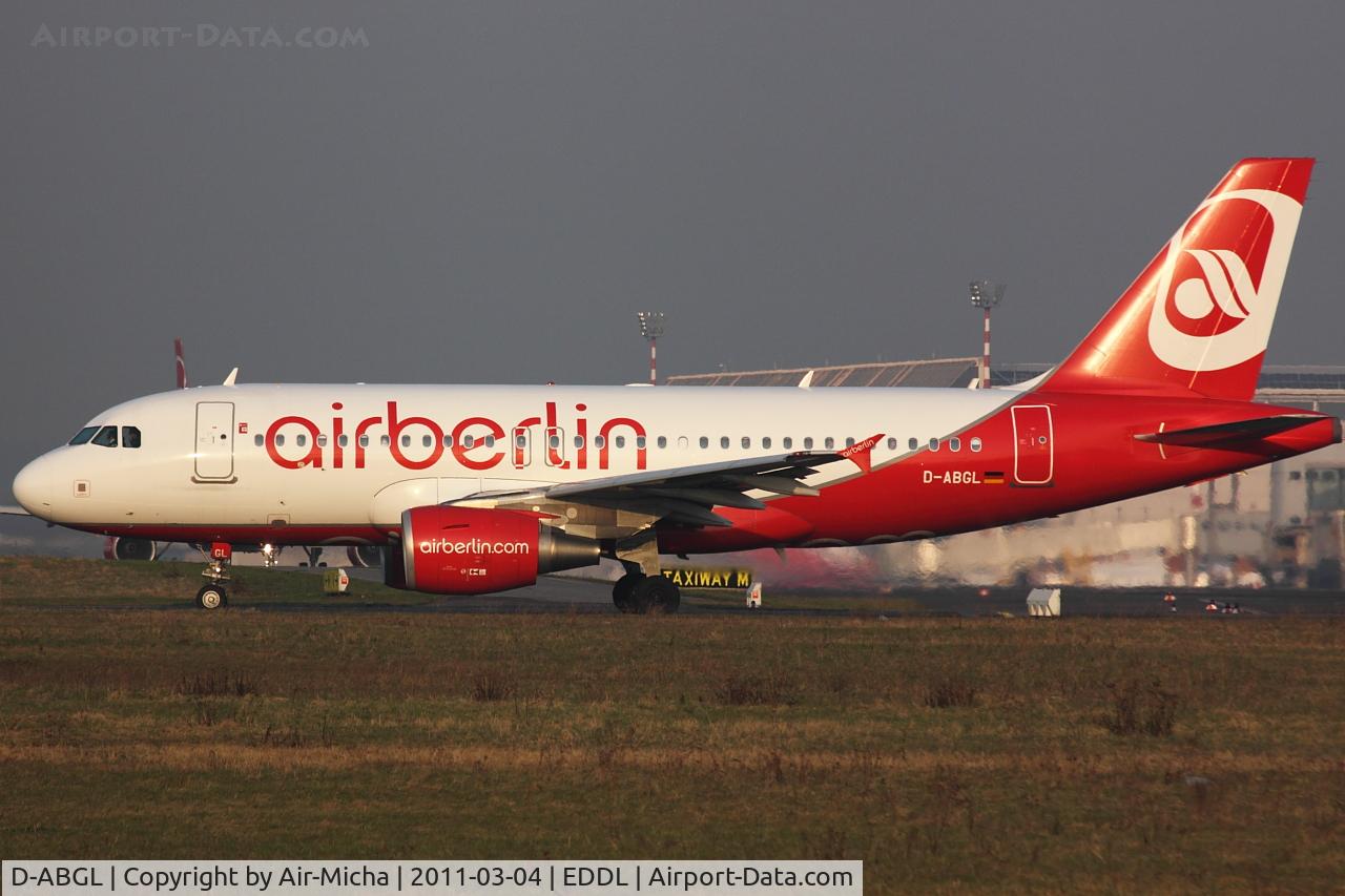D-ABGL, 2008 Airbus A319-112 C/N 3586, Air Berlin