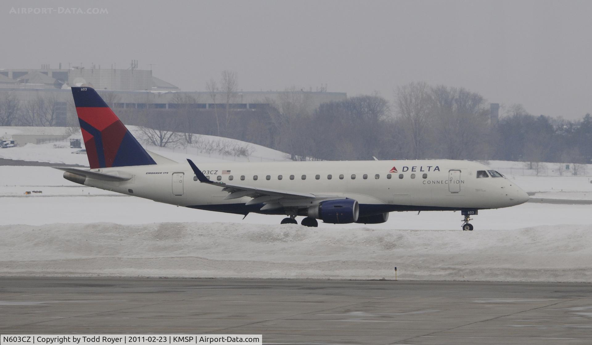 N603CZ, 2007 Embraer 175LR (ERJ-170-200LR) C/N 17000176, Delta