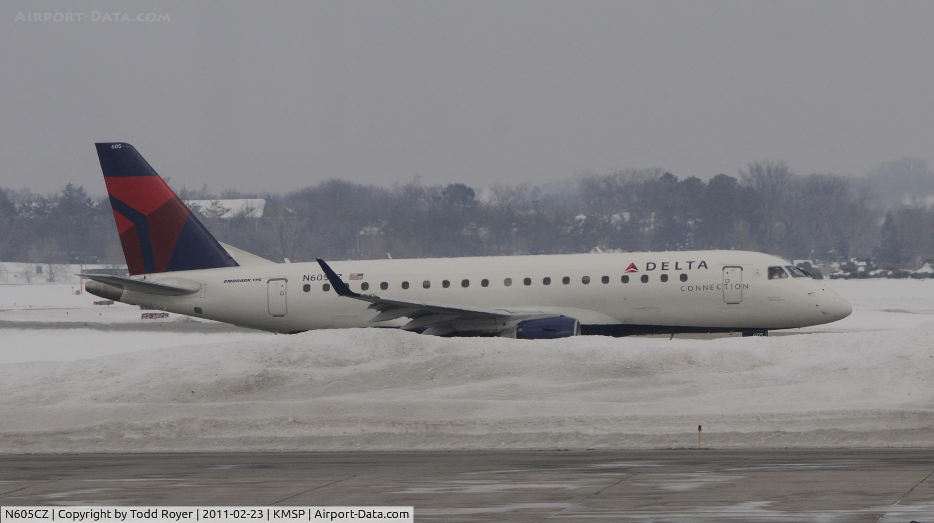 N605CZ, 2007 Embraer 175LR (ERJ-170-200LR) C/N 17000186, Delta