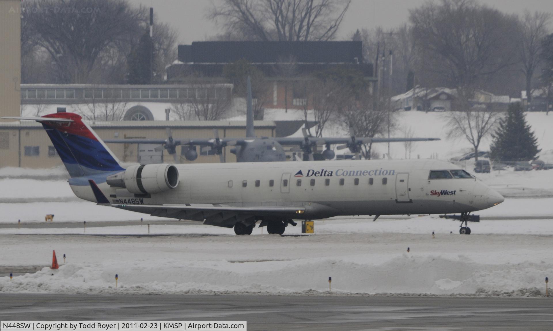 N448SW, 2002 Bombardier CRJ-200LR (CL-600-2B19) C/N 7678, Delta