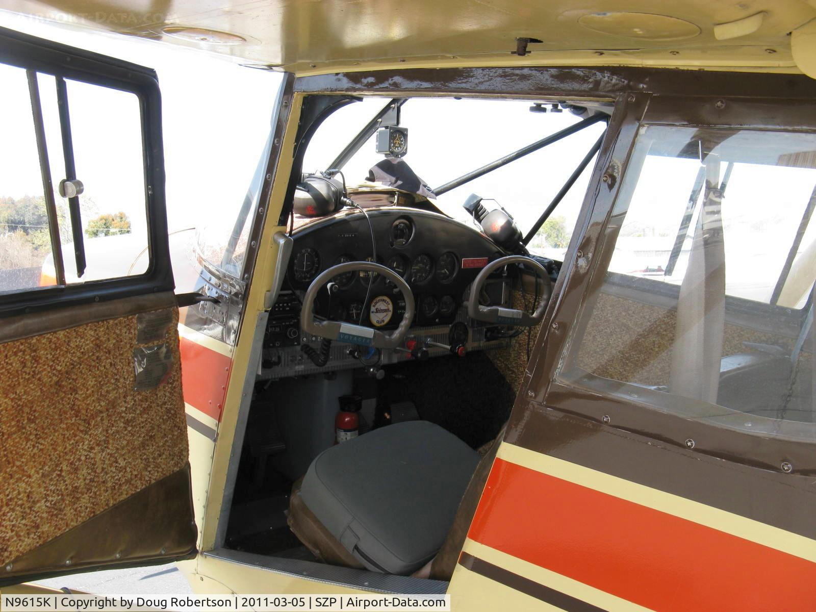N9615K, 1947 Stinson 108-2 Voyager C/N 108-2615, 1947 Stinson 108-2 VOYAGER, Franklin 6A4165 165 Hp, panel