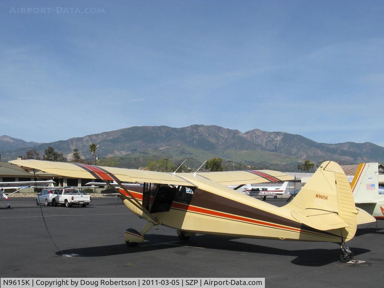 N9615K, 1947 Stinson 108-2 Voyager C/N 108-2615, 1947 Stinson 108-2 VOYAGER, Franklin 6A4165 165 Hp