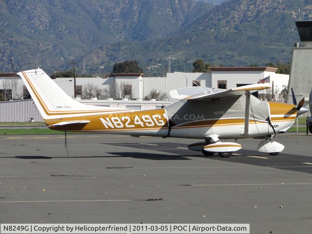 N8249G, 1974 Cessna 182P Skylane C/N 18263356, Covered up and parked in transient parking