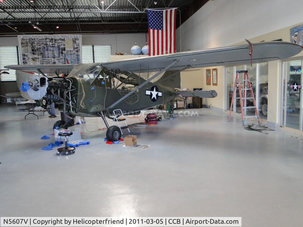 N5607V, 1944 Stinson L-5B Sentinel C/N 2946, Be put back together as close to original as can be. Preparing for a flight to Florida to show it to several Veterans of Okinawa where ship was stationed. 3-5 day flight