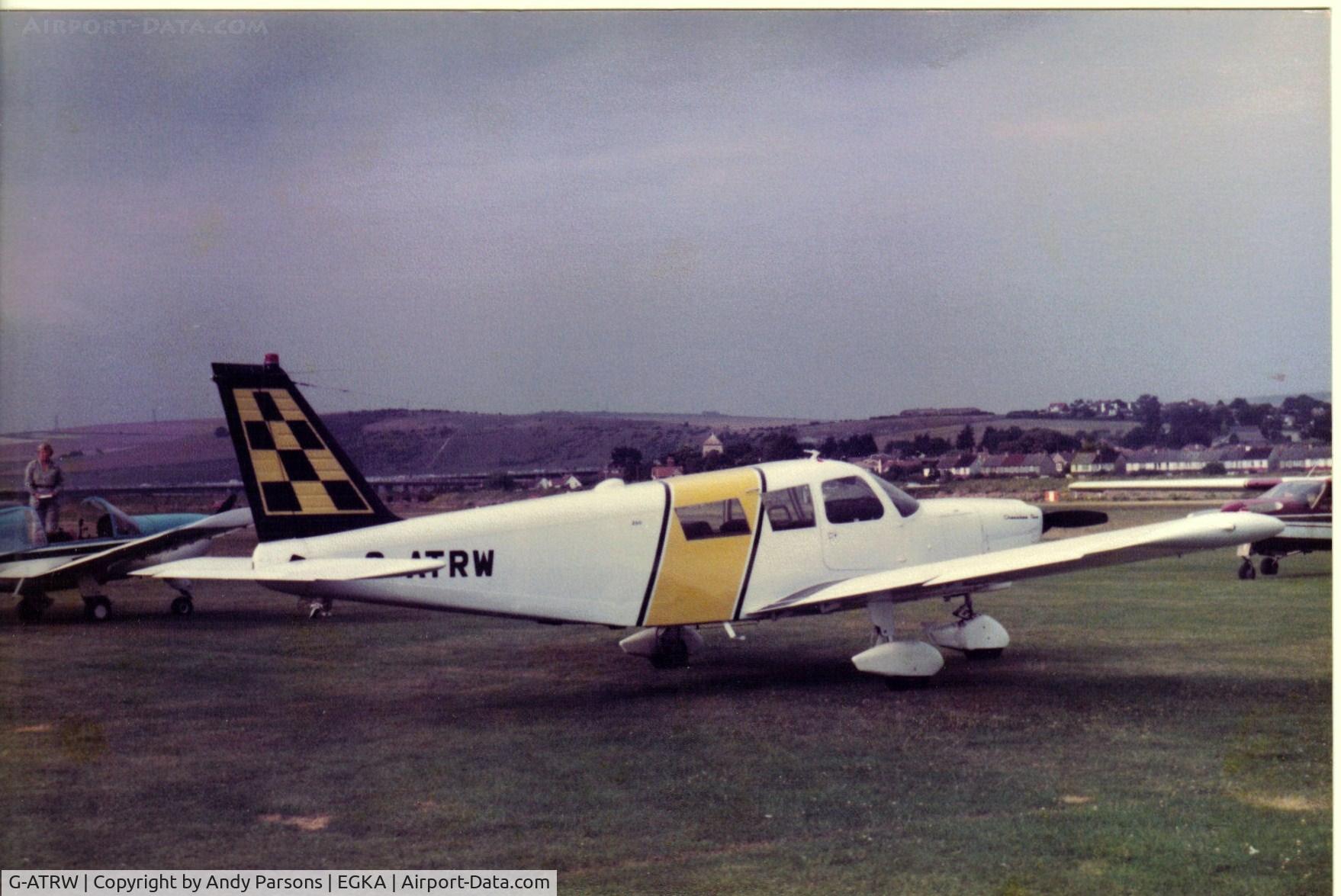 G-ATRW, 1966 Piper PA-32-260 Cherokee Six Cherokee Six C/N 32-360, Taken at Shoreham in the colours of Harvest Air southend (scanned print)