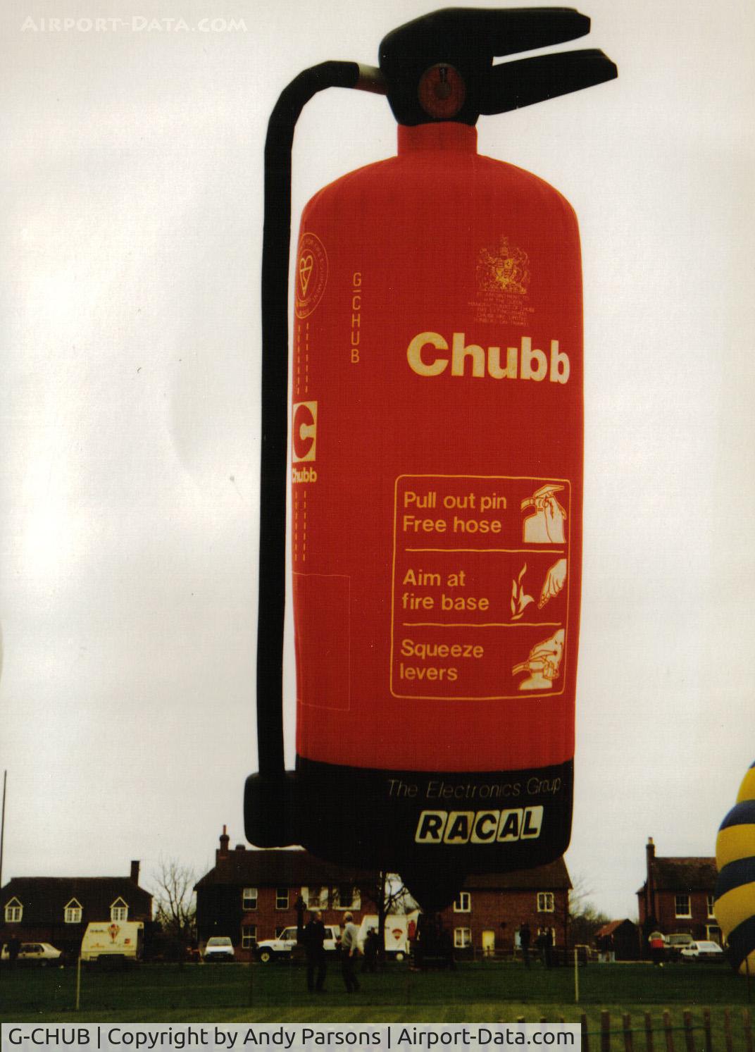 G-CHUB, 1990 Thunder And Colt Ltd COLT CYLINDER TWO C/N 1720, Taken at Wisborough Green at one of the frequent mini balloon meets held there in the ea\rly 90