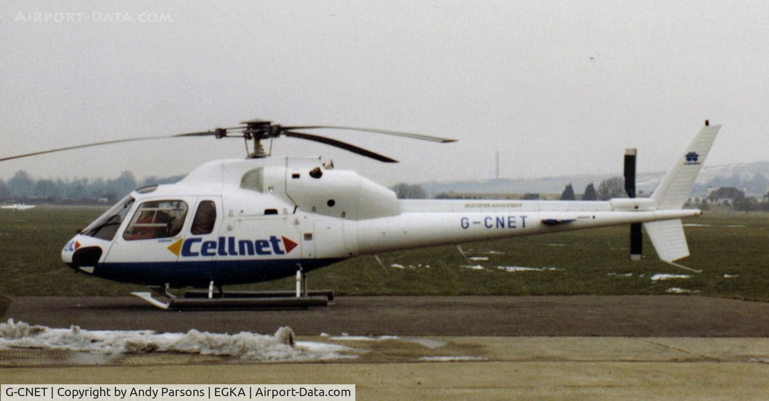 G-CNET, 1982 Aérospatiale AS-355F-1 Twin Ecureuil C/N 5120, Taken at Shoreham in th 80