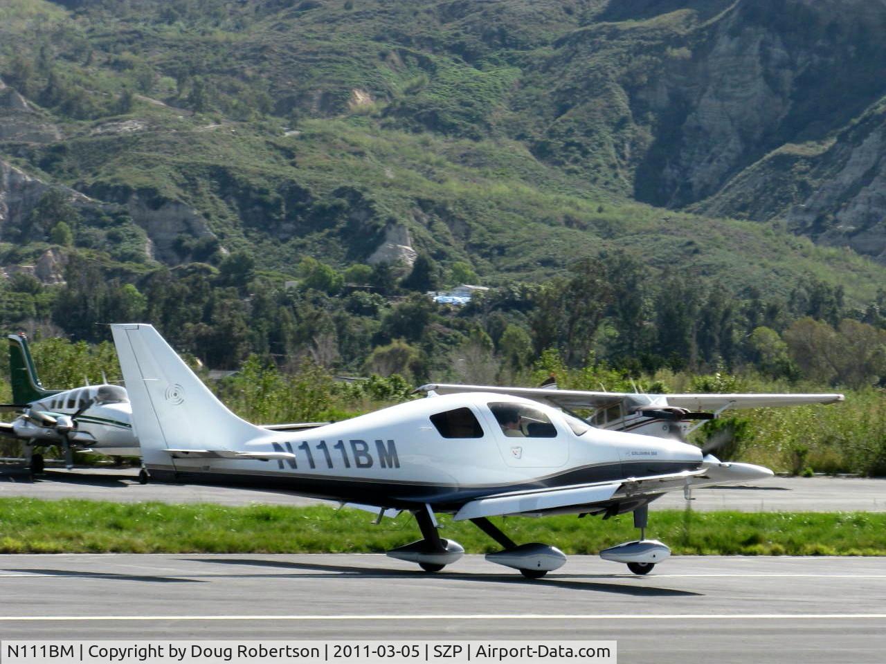 N111BM, 2006 Columbia Aircraft Mfg LC42-550FG C/N 42540, 2006 Columbia Aircraft LC42-550FG COLUMBIA 350, Continental IO-550-N 310 Hp, landing roll Rwy 22