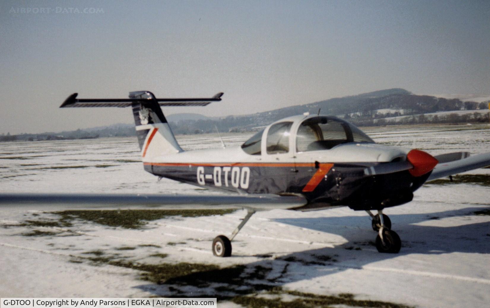 G-DTOO, 1978 Piper PA-38-112 Tomahawk Tomahawk C/N 38-79A0312, one of 4 oprated by British airways flying club  the for spelt out YOU TOO CAN FLY (g-dyou g-dtoo g-dcan g-dfly)  scanned print