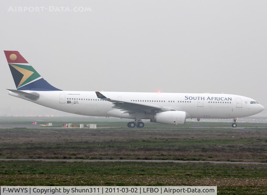 F-WWYS, 2011 Airbus A330-243 C/N 1210, C/n 1210 - To be ZS-SXY