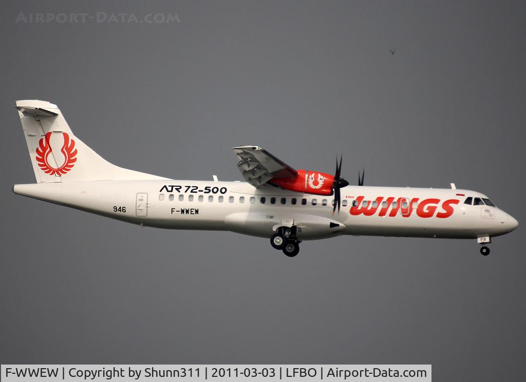 F-WWEW, 2011 ATR 72-212A C/N 946, C/n 946 - To be PK-WFR