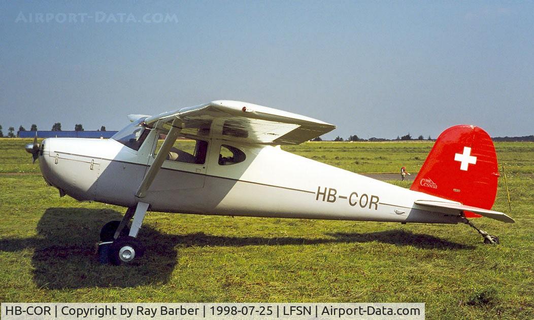 HB-COR, 1949 Cessna 140A C/N 15351, Cessna 140A [15351] Nancy-Essey~F 25/07/1998