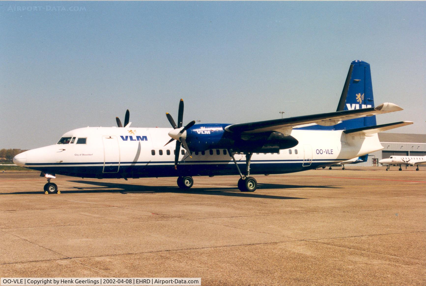 OO-VLE, 1988 Fokker 50 C/N 20132, VLM