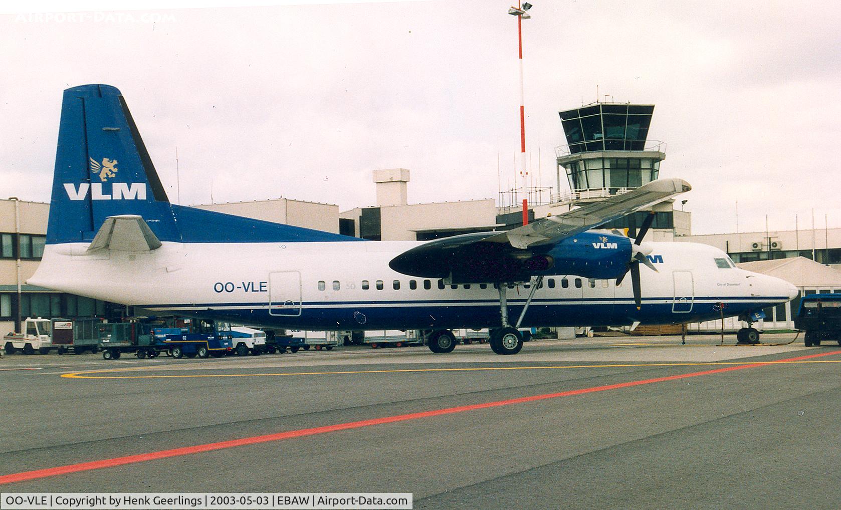 OO-VLE, 1988 Fokker 50 C/N 20132, VLM
