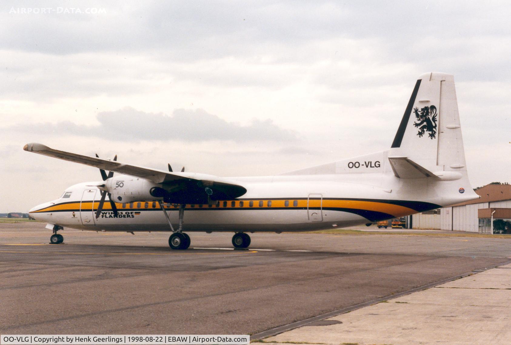OO-VLG, 1987 Fokker 50 C/N 20104, VLM