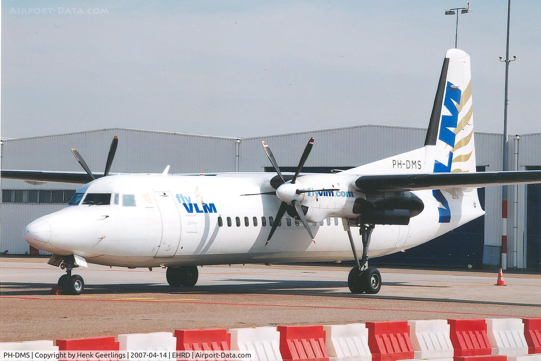 PH-DMS, 1991 Fokker 50 C/N 20209, VLM