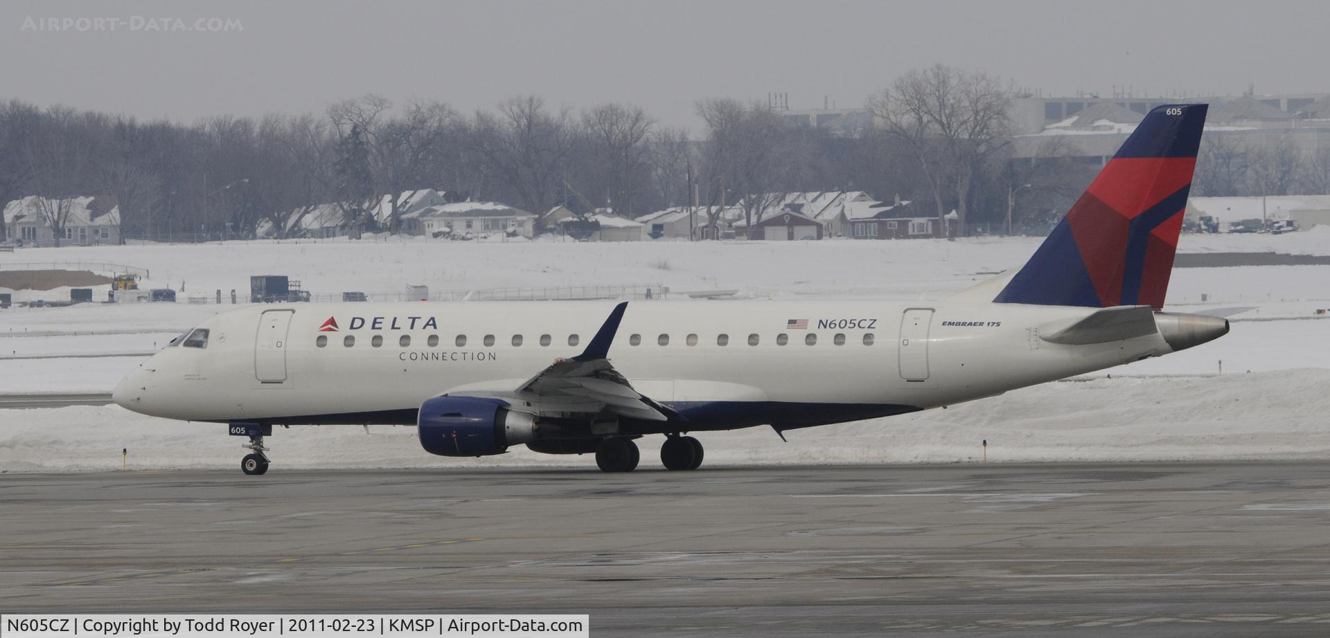 N605CZ, 2007 Embraer 175LR (ERJ-170-200LR) C/N 17000186, Delta