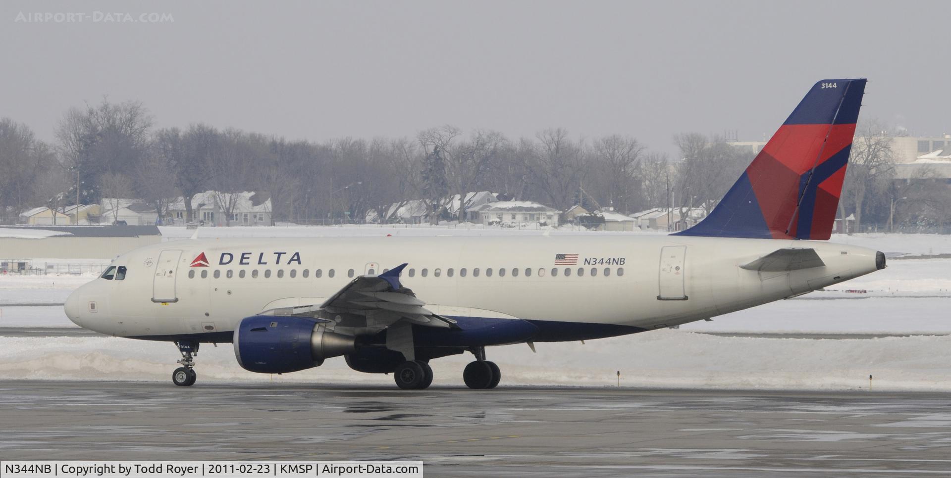 N344NB, 2002 Airbus A319-114 C/N 1766, Delta
