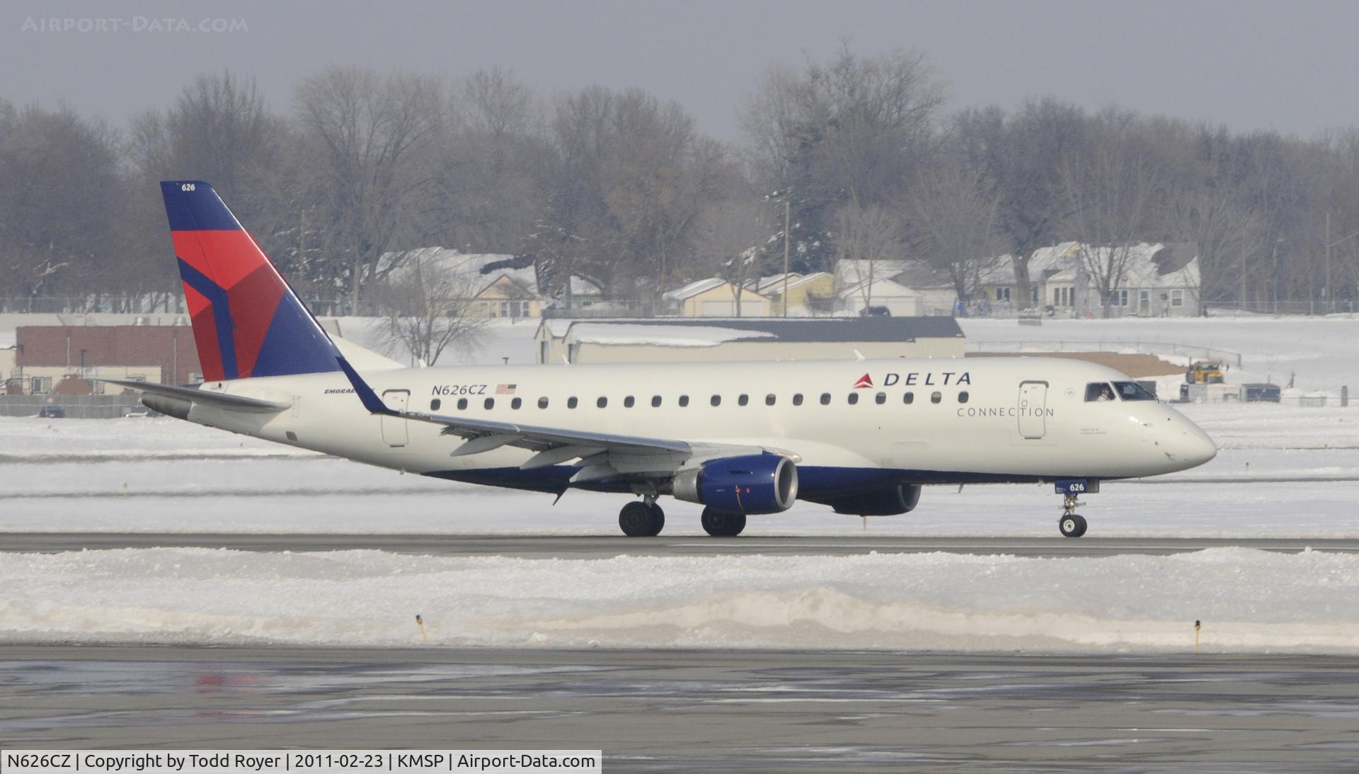 N626CZ, 2008 Embraer 175LR (ERJ-170-200LR) C/N 17000226, Delta