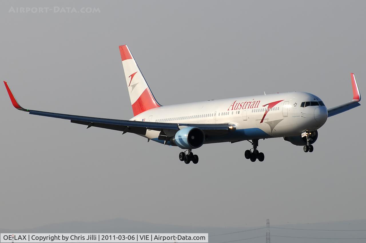 OE-LAX, 1992 Boeing 767-3Z9/ER C/N 27095, Austrian Airlines