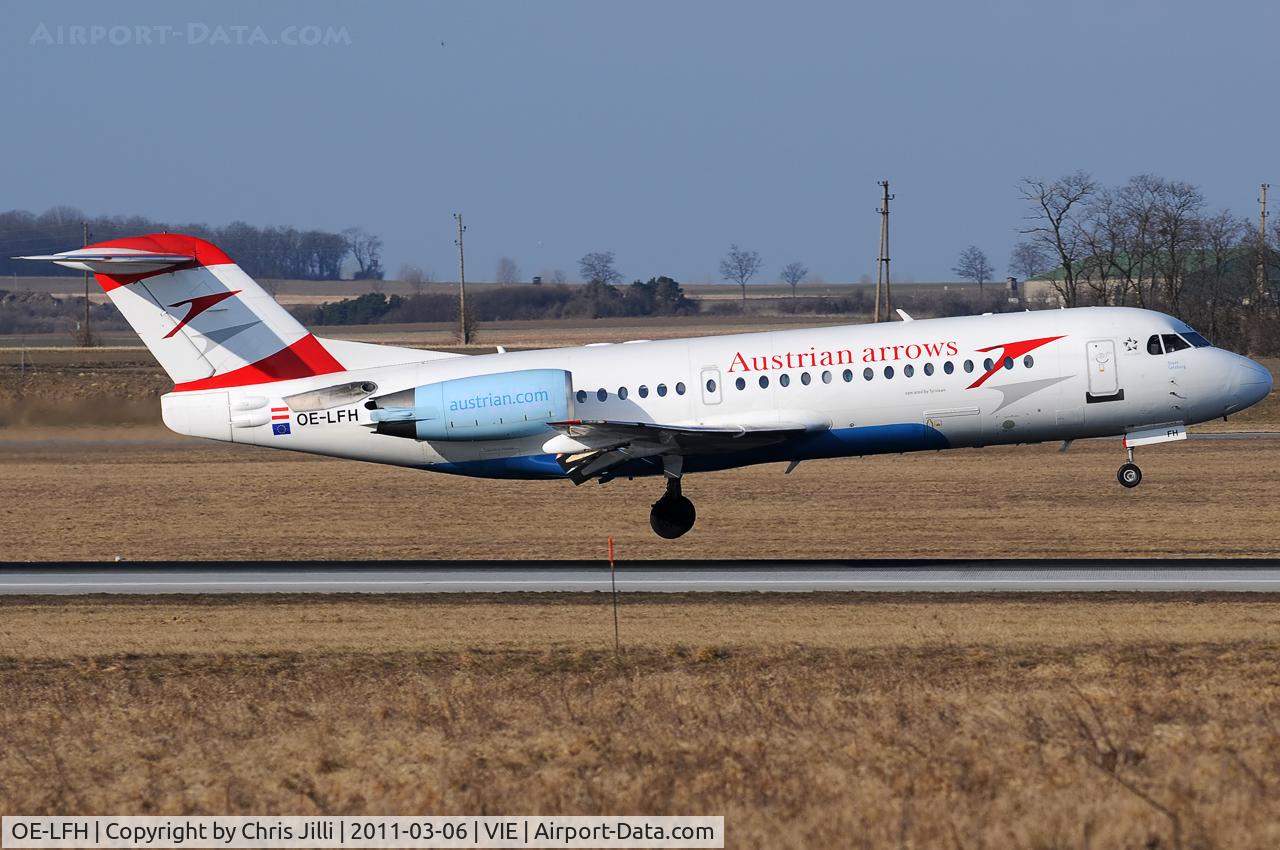 OE-LFH, 1995 Fokker 70 (F-28-0070) C/N 11554, Austrian Airlines