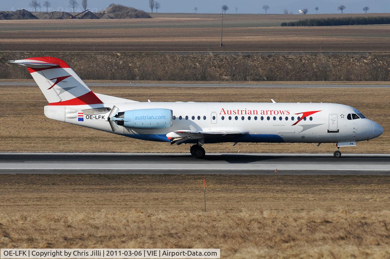 OE-LFK, 1995 Fokker 70 (F-28-0070) C/N 11555, Austrian Airlines