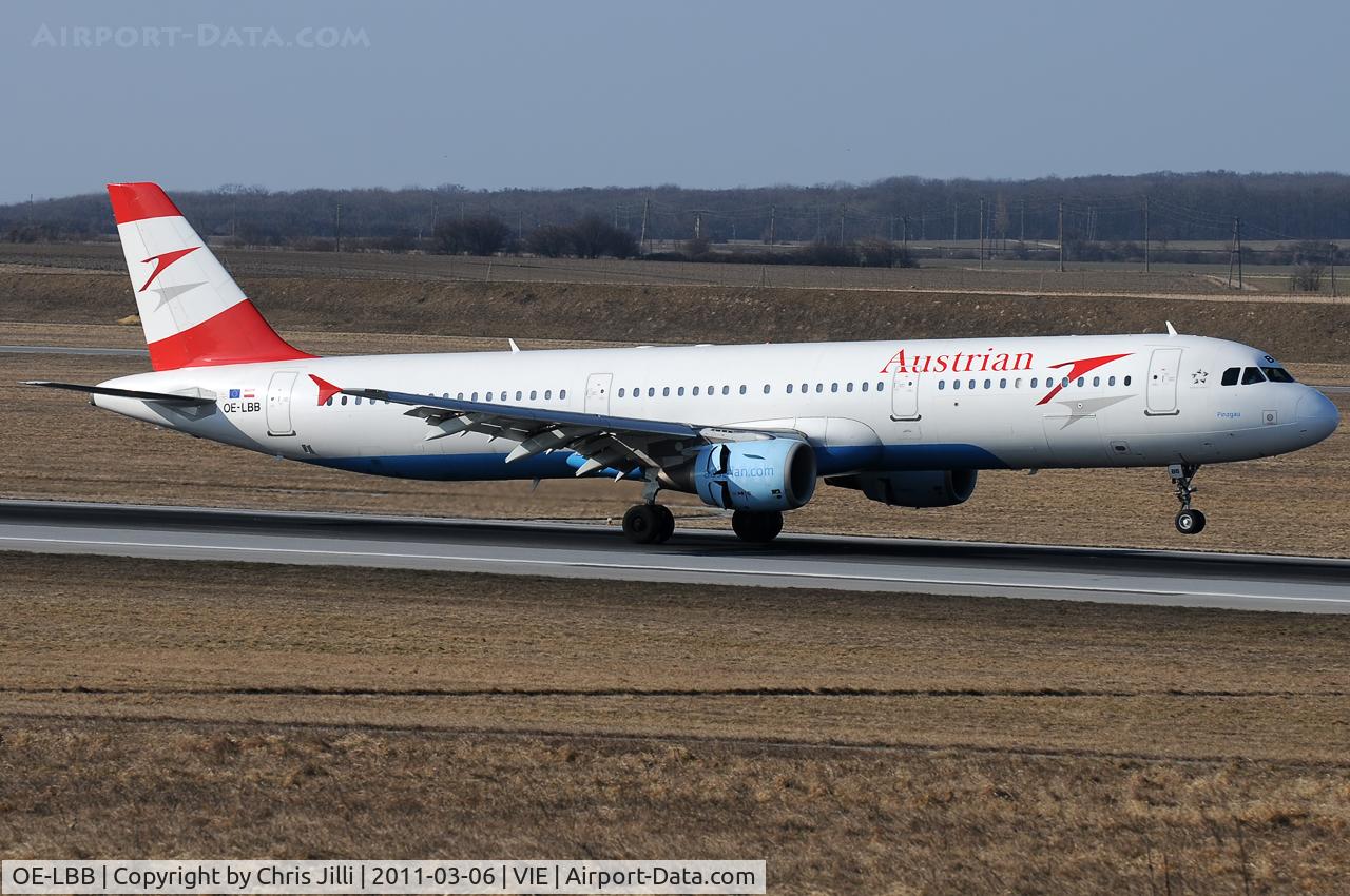 OE-LBB, 1995 Airbus A321-111 C/N 570, Austrian Airlines