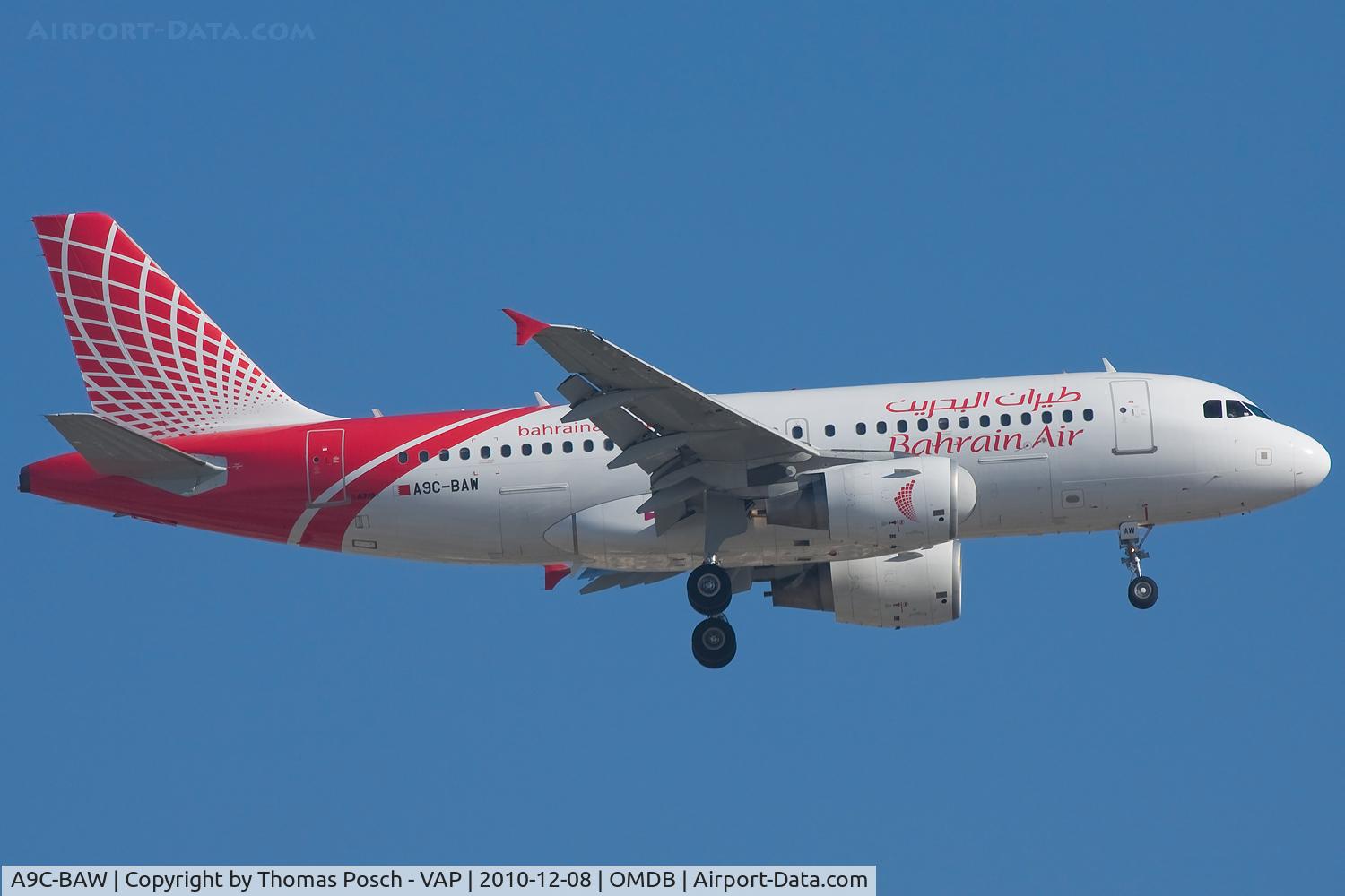 A9C-BAW, 2006 Airbus A319-111 C/N 2763, Bahrain Air