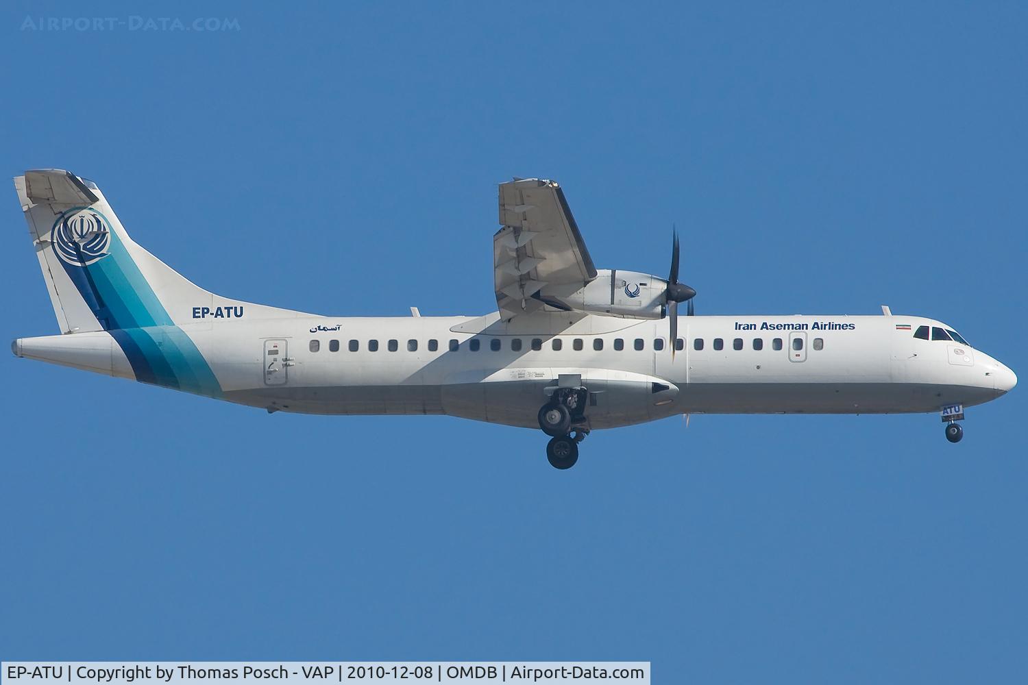 EP-ATU, 2002 ATR 72-212A C/N 697, Iran Aseman Airlines