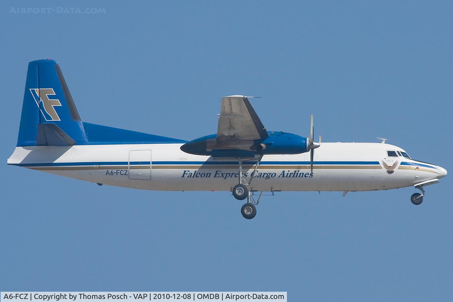 A6-FCZ, 1970 Fokker F-27-500 Friendship C/N 10448, Falcon Express Cargo Airlines
