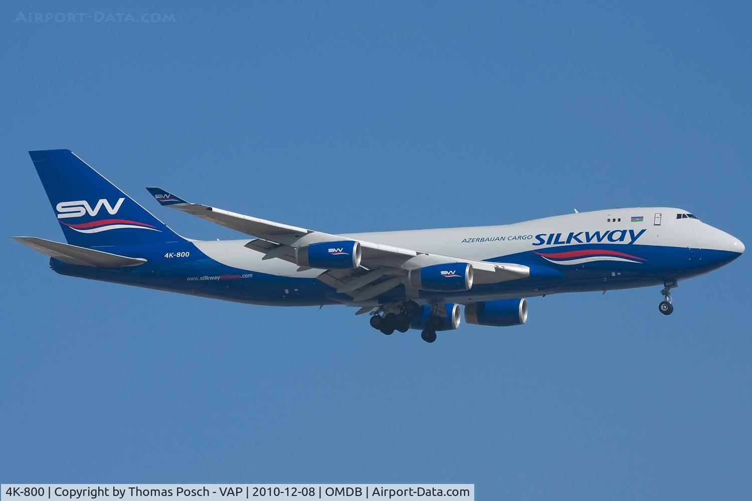 4K-800, 1998 Boeing 747-4R7F/SCD C/N 29729, Silk Way Airlines